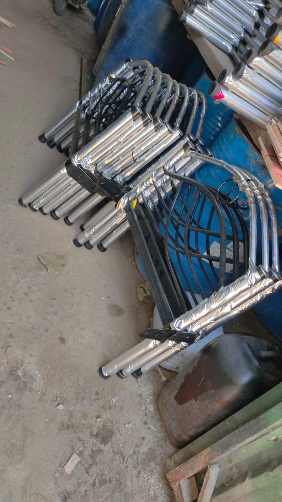 Steel chair and cot parts